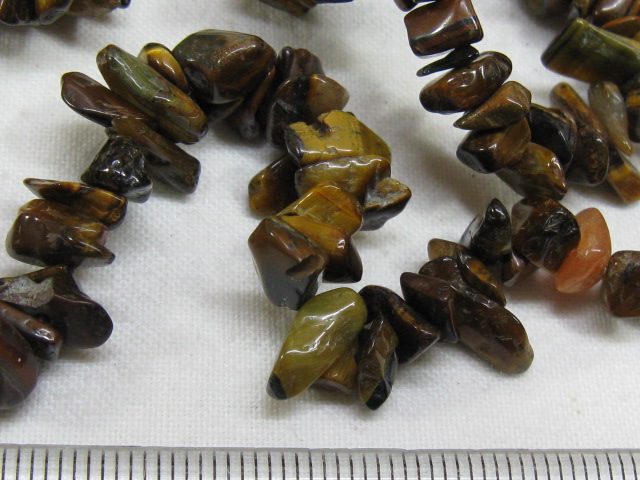 天然石　さざれ　約40センチ　タイガーアイ・詳細写真