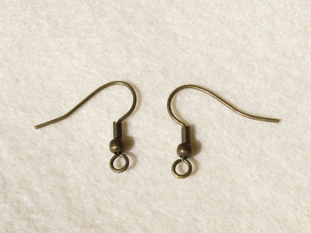 ピアス　釣り針タイプ　金古美　詳細写真