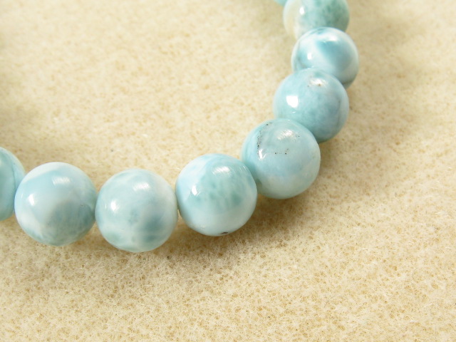 ラリマー天然石 ブレスレット 8ミリ