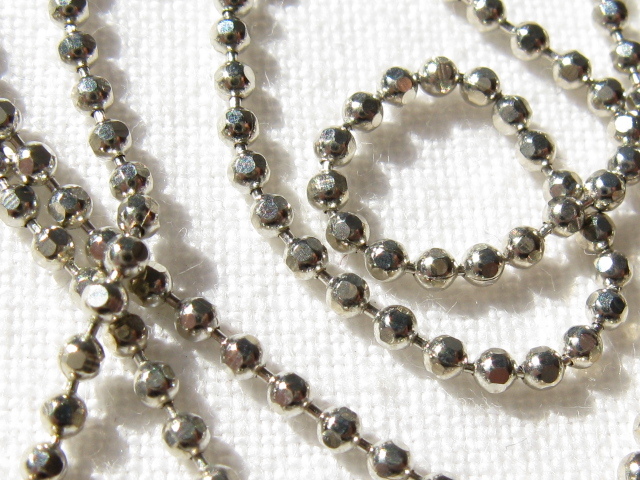 ボールチェーン　１.5ミリ　シルバー2